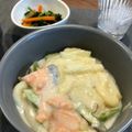ここっこ★'s cooksnap of when they made 鮭とアスパラとジャガイモのクリーム煮.