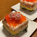 クックZO0P7Q☆'s cooksnap of when they made ひし餅形の押し寿司風ちらし.
