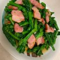 だのん☆彡's cooksnap of when they made 食卓を彩る！菜の花とベーコンのおひたし.