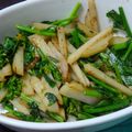 ヤスネエ's cooksnap of when they made 菜の花と新じゃがのガーリックバター炒め.