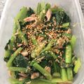 ねみねみ's cooksnap of when they made コマツナゴマ.