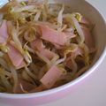 奈緒.'s cooksnap of when they made 美味✿もやしと❀ハムで✿辛子酢醤油和え.
