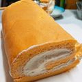 135☆mkp's cooksnap of when they made チーズクリームの米粉ロールケーキ.