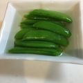 探偵けい所長's cooksnap of when they made 白だしで♡スナップえんどうのおひたし.