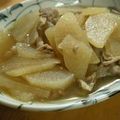 yuri＠まま's cooksnap of when they made 薄切り豚と薄切り大根のさっと煮.