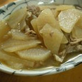 yuri＠まま's cooksnap of when they made 薄切り豚と薄切り大根のさっと煮.