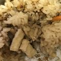 クック99U2X7☆'s cooksnap of when they made ぶり大根の汁で炊き込みご飯.