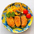 runa10's cooksnap of when they made 楽チンピーマンの肉詰め♪.