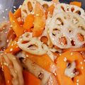 SakiMana's cooksnap of when they made 蓮根とごぼうのきんびら.