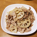 らうる's cooksnap of when they made れんこんと豚肉の甘辛炒め.