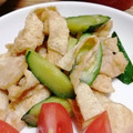 yupi☆★'s cooksnap of when they made きゅうりと鶏肉のオイスター炒め.