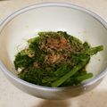 nana_tenjo's cooksnap of when they made わさび菜のお浸し.