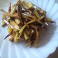 モコナコ's cooksnap of when they made 簡単15分おやつ☆金ごまきなこいもけんぴ.