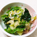 ＊れいぴん＊'s cooksnap of when they made 白菜とほうれん草のじゃこおろしあえ♪.