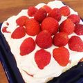 金魚のひらり's cooksnap of when they made 乗せるだけで簡単！カステラでイチゴケーキ.