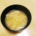 take♪aki♪'s cooksnap of when they made ねぎキャベツ味噌汁.