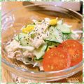 nakamucchi's cooksnap of when they made きゅうりとツナとコーンのサラダ✿.