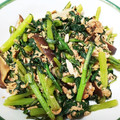 ☆マカロンmama☆'s cooksnap of when they made 春菊と椎茸のツナ炒め.