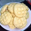 nonnnn2630's cooksnap of when they made HMで簡単メロンパンクッキー♡.