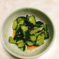 おかぶ〜ま's cooksnap of when they made 節約and時短！きゅうりのごま油和え.