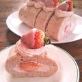 イカスミ☆'s cooksnap of when they made ベビーピンクの苺レアチーズロールケーキ.