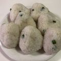 papikun's cooksnap of when they made 天かす大葉じゃこおにぎり.