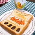 あゆまんま♪'s cooksnap of when they made 鮭フレークとチーズのトースト.