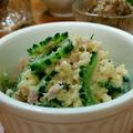 yukitarooo's cooksnap of when they made すごくおいしい！もちきびとゴーヤのサラダ.