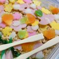 confizuryi's cooksnap of when they made 幼稚園 キャラ弁♡ひなまつり ちらし風.
