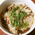 ＊実月＊'s cooksnap of when they made 簡単うまうま♡鶏かわごぼう飯♡.