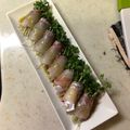 ❤︎izumi❤︎'s cooksnap of when they made 青じそスプラウトと刺身のおしゃれ巻き.