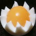 ﾋﾟﾛﾐ♡'s cooksnap of when they made ゆで卵の＊飾り切り＊.