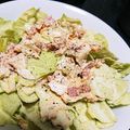 Sayariel's cooksnap of when they made 超簡単！やみつきキャベたまサラダ！.