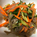 ☆mew☆'s cooksnap of when they made 冷凍こんにゃくときゅうりの中華和え.