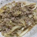 灘田kinuko's cooksnap of when they made 食欲が湧く！白菜とひき肉☆あんかけ丼.