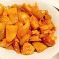 らがぶーりん's cooksnap of when they made ごはんがすすむ！鶏じゃがＢＢＱソース炒め.