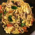 クック6552D1☆'s cooksnap of when they made 焼き肉のタレとめんつゆ味付け焼きうどん.