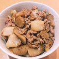 ラリー＆サラ's cooksnap of when they made 豚とごぼうとこんにゃくの煮物.