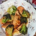 のぶりんKN's cooksnap of when they made ブロッコリーと胸肉✩にんにくマヨ醤油炒め.