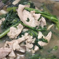 おケロ☆'s cooksnap of when they made 春菊とエリンギの豚肉塩バター炒め☆.