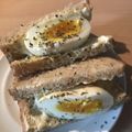 Yokchina's cooksnap of when they made 茹で玉子 サンドイッチ.
