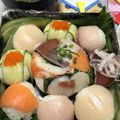 凸撃華子ノ爆裂晩御飯's cooksnap of when they made ひな祭りに、手まり寿司より大きい蹴鞠寿司.