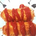 にこにこバービー's cooksnap of when they made ハットグ！HM韓国チーズアメリカンドッグ.
