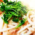 黒鯛一直線's cooksnap of when they made レンジ調理だけ★ツナみそ玉ねぎうどん.