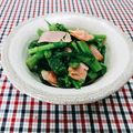 Satoco❋'s cooksnap of when they made 食卓を彩る！菜の花とベーコンのおひたし.