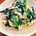 クックVI3PVY☆'s cooksnap of when they made 炒め3分！ベーコンとニラの卵炒め.