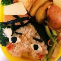 ドイツラブ's cooksnap of when they made おしりたんてい 簡単 キャラ弁.