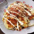 YuKαRi♡'s cooksnap of when they made ひとり飯☆玉ねぎしかないけど　お好み焼き.