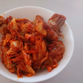 じう630's cooksnap of when they made 包丁いらずの鶏ももキムチマヨ炒め.