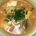 A♡D's cooksnap of when they made ★もやし・たまご・キムチ鍋の素でスープ★.
